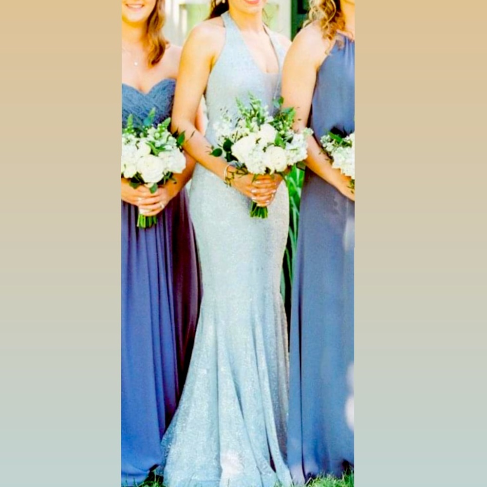 Jump Apparel by Wendye Chaitin halter mermaid gown